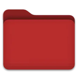 Red Folder icon for Mac