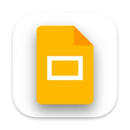 Google Slides macOS icon by Waffle