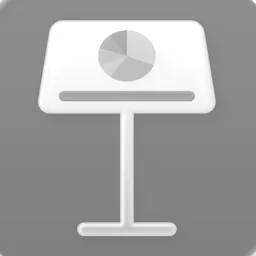 Keynote (Clear Light) macOS icon by designer