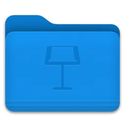 Keynote - Folder macOS icon by bikosh_s