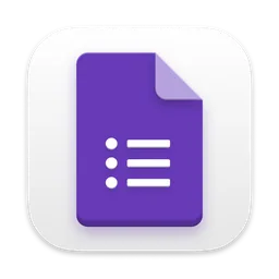 Google Forms icon for macOS