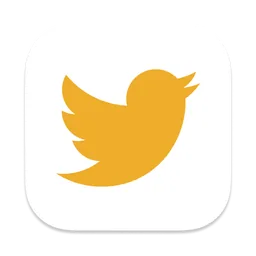 Twitter yellow macOS icon by alexsch