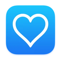 Heart outline icon for Mac