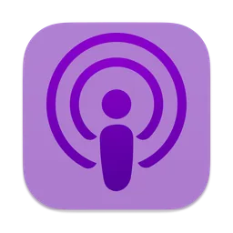 Podcasts macOS icon by CaedmonM