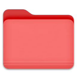 Red Folder macOS icon by infloat