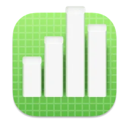 Numbers macOS icon by Anmol Govinda Rao