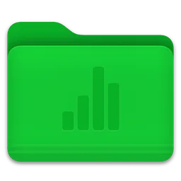 Numbers - Folder macOS icon by bikosh_s