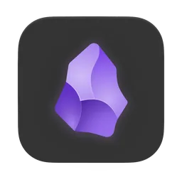 Obsidian-dark macOS icon by kama