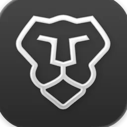 Brave (Clear Dark) icon for macOS