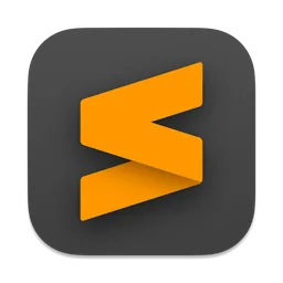 Sublime Text macOS icon by Valentin Shinkarev