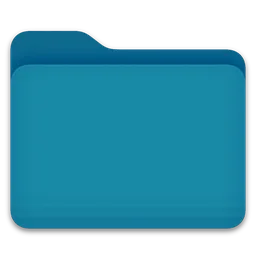 Blue Folder macOS icon by harrisonborbarrison