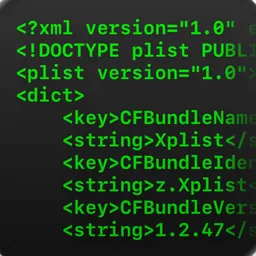 Xplist (Dark) icon for macOS