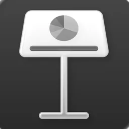 Keynote (Clear Dark) macOS icon by designer