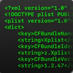 Xplist (Dark) macOS icon by designer