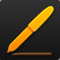 Pages (Dark) icon for macOS