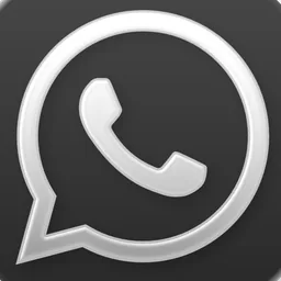 WhatsApp (Clear Dark) macOS icon by designer