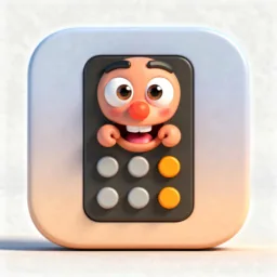 Calculator icon in the 3D style for macOS