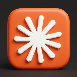 Claude icon in the 3D style for macOS