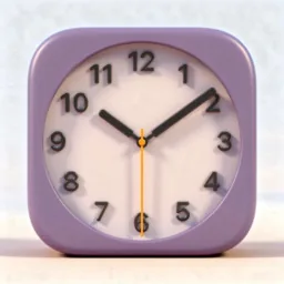 Clock icon in the 3D style for macOS