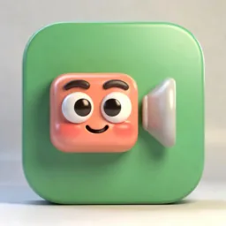 FaceTime icon in the 3D style for macOS