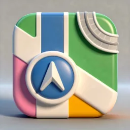 Maps icon in the 3D style