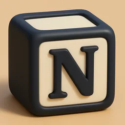 Notion icon in the 3D style
