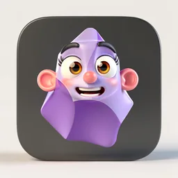 Obsidian icon in the 3D style