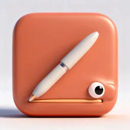 Pages icon in the 3D style for macOS