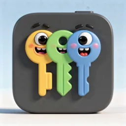 Passwords icon in the 3D style for macOS