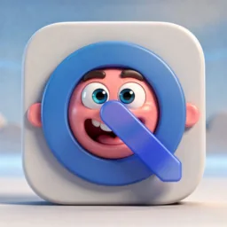 QuickTime Player icon in the 3D style for macOS