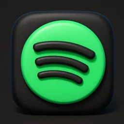 Spotify icon in the 3D style