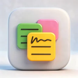 Stickies icon in the 3D style
