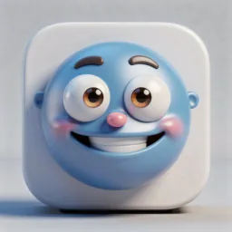 Telegram icon in the 3D style