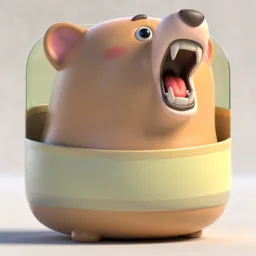 Tunnelbear icon in the 3D style