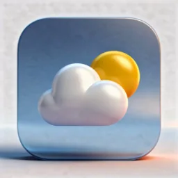 Weather icon in the 3D style for macOS