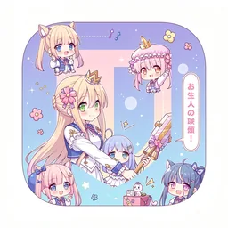 Bitwarden icon in the Anime style for macOS