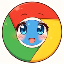Google Chrome icon in the Anime style