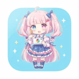 Keynote icon in the Anime style for macOS