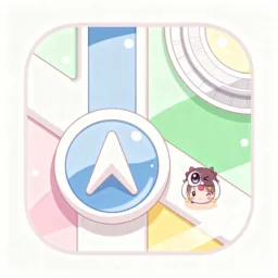 Maps icon in the Anime style for macOS
