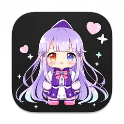 Obsidian icon in the Anime style