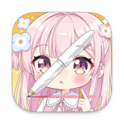 Pages icon in the Anime style for macOS