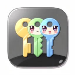 Passwords icon in the Anime style for macOS
