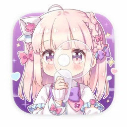 Podcasts icon in the Anime style for macOS