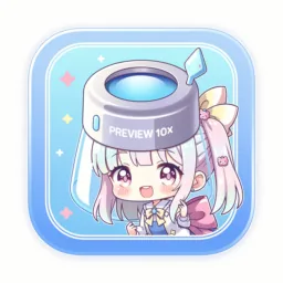 Preview icon in the Anime style for macOS