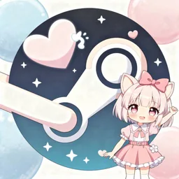 Steam icon in the Anime style for macOS