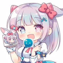 Telegram icon in the Anime style