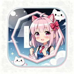 Windscribe icon in the Anime style for macOS