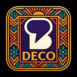 Beeper Desktop icon in the Art Deco style for macOS