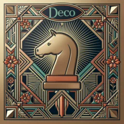 Chess icon in the Art Deco style for macOS