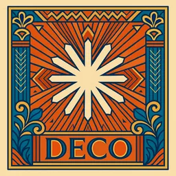 Claude icon in the Art Deco style for macOS